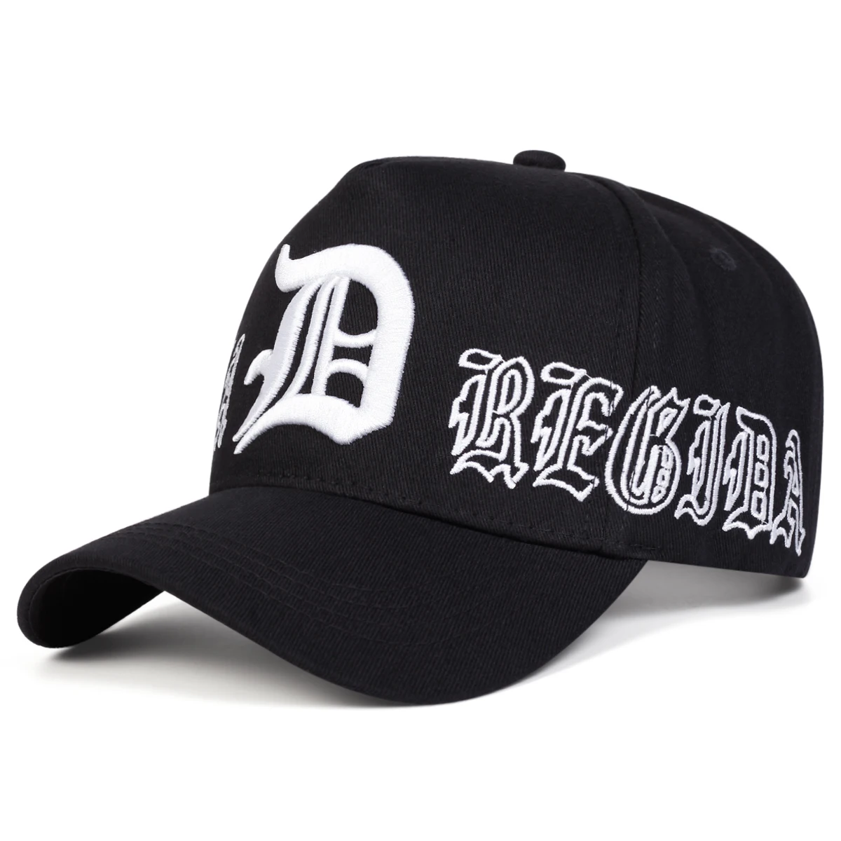 Unisex Gothic D Brief Stickerei Baseball Caps Frühling Herbst Outdoor Einstellbare Casual Hüte Sonnenschutz Hut Sport Kappe – Detail 2