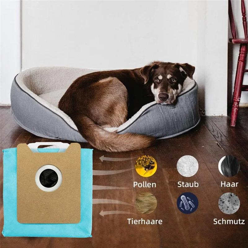 ABUD-12 Buah Kantong Debu untuk Eufy G40 +/G40 Aksesori Penyedot Debu Robot Hibrida Kantong Debu Sampah Rumah Tangga