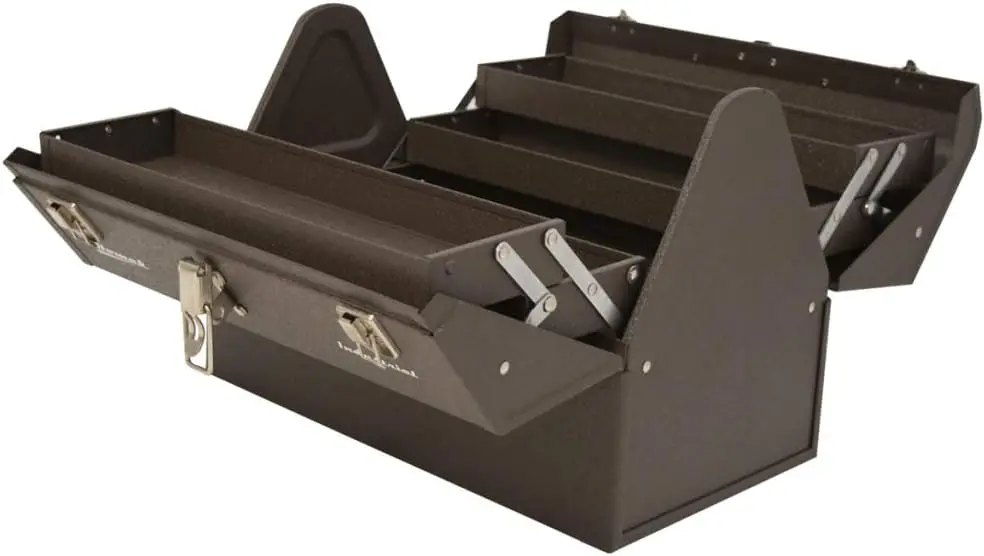 Industrial 22-Inch Cantilever Steel Toolbox, Brown Winkle Powder Coat