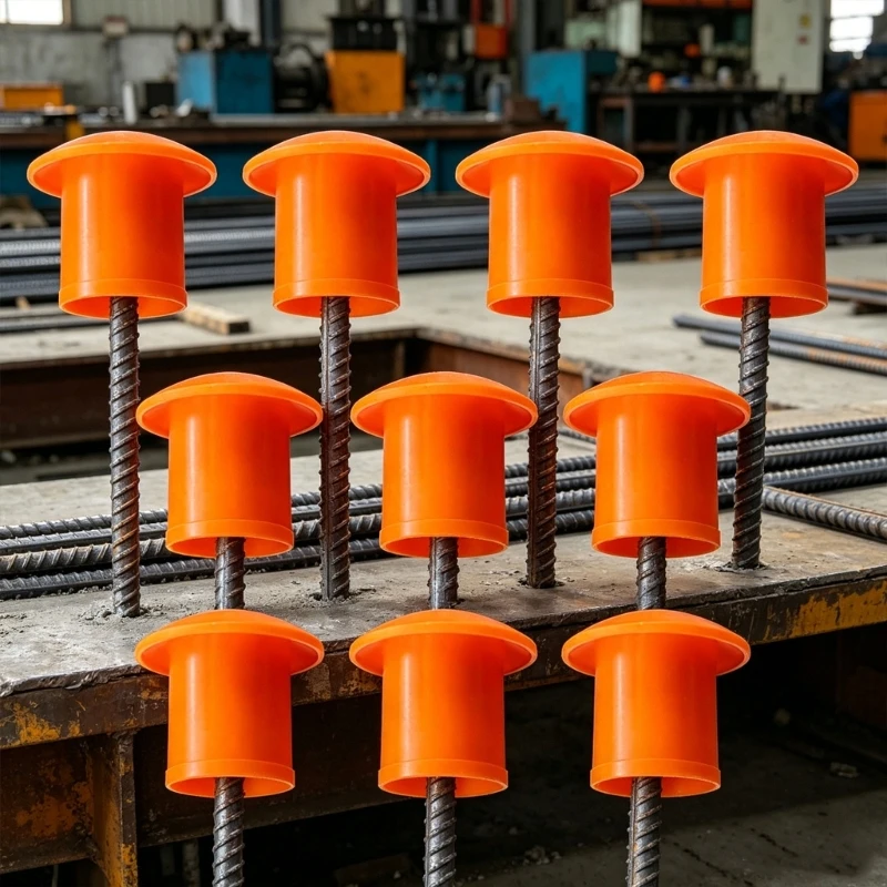 100 Stück Rebars-Endkappen für 3 7er-Stahlstangen, stabil, Konstruktionsschutz, Pilzkopf-Verteidiger B03E – Detail 1