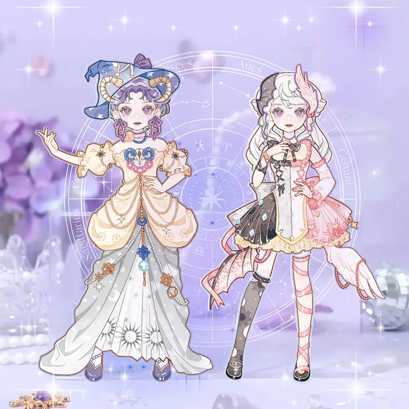 JCAC: 4 Styles to Choose From—Zodiac-Themed Dress-Up Sticker Book, Instagram-Style High-Quality Wardrobe Dress-Up Stickers for B