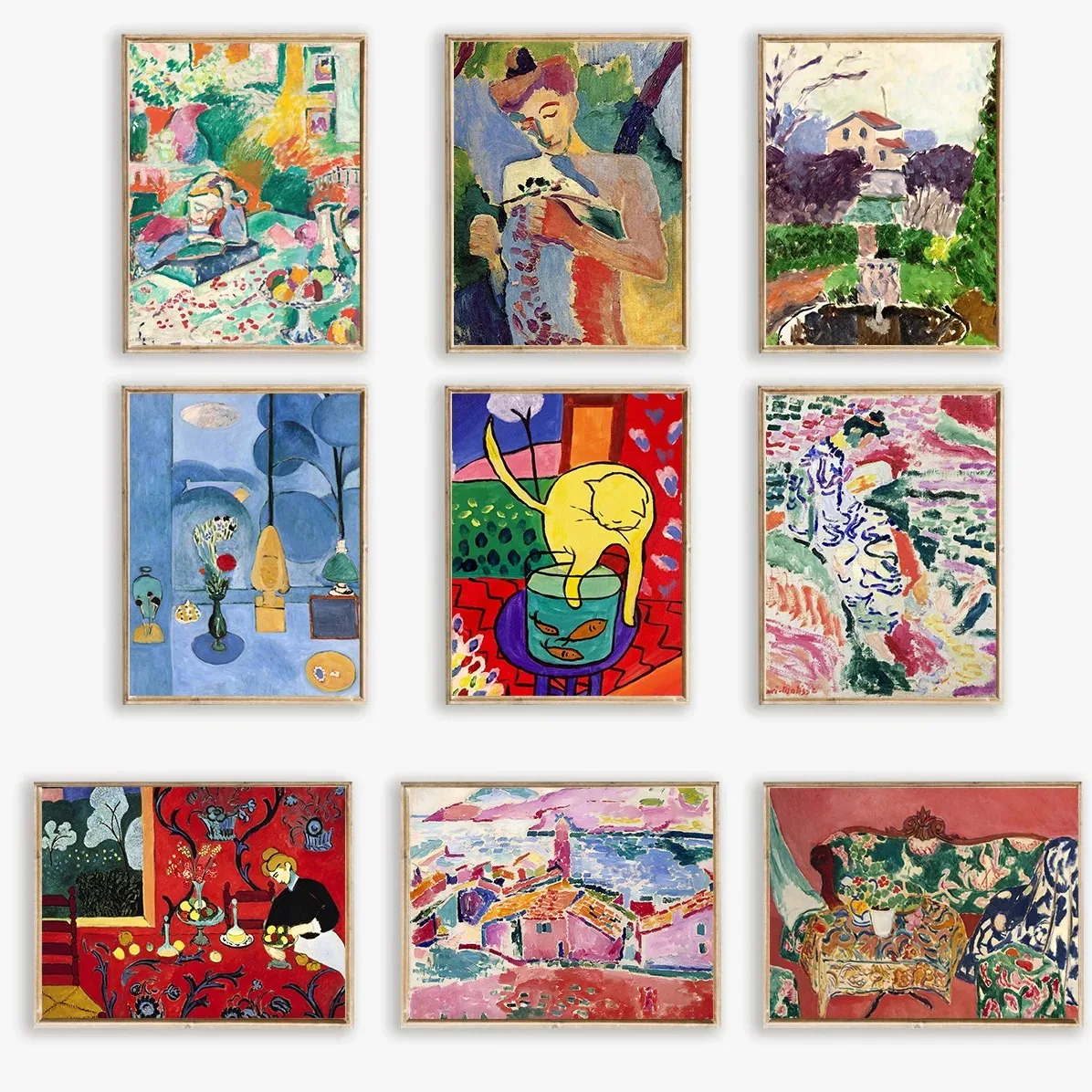 Abstract Flowers Fauvism Henri Matisse Blue Nude Female Landscape Canvas Printing Wall Painting Home Decoration