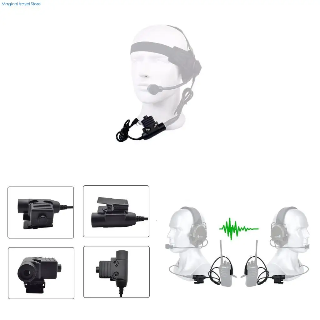 N2UB Adjustable Length Communication Device Strong Construction for Two Way Radios