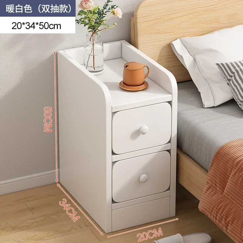 Narrow Replica Bedside Table Space Saving Bedroom Coffee Nightstand Cheap Japanese Modular Mesitas De Noche Hotel Furniture