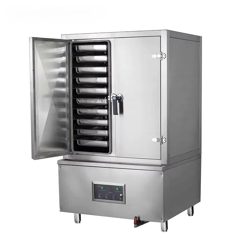 Commercial Customizable Stainless Steel Rice Steamer Gas LPG/NG Restaurant Cooking Equipment Steam Rice Food Steamer Cabinet