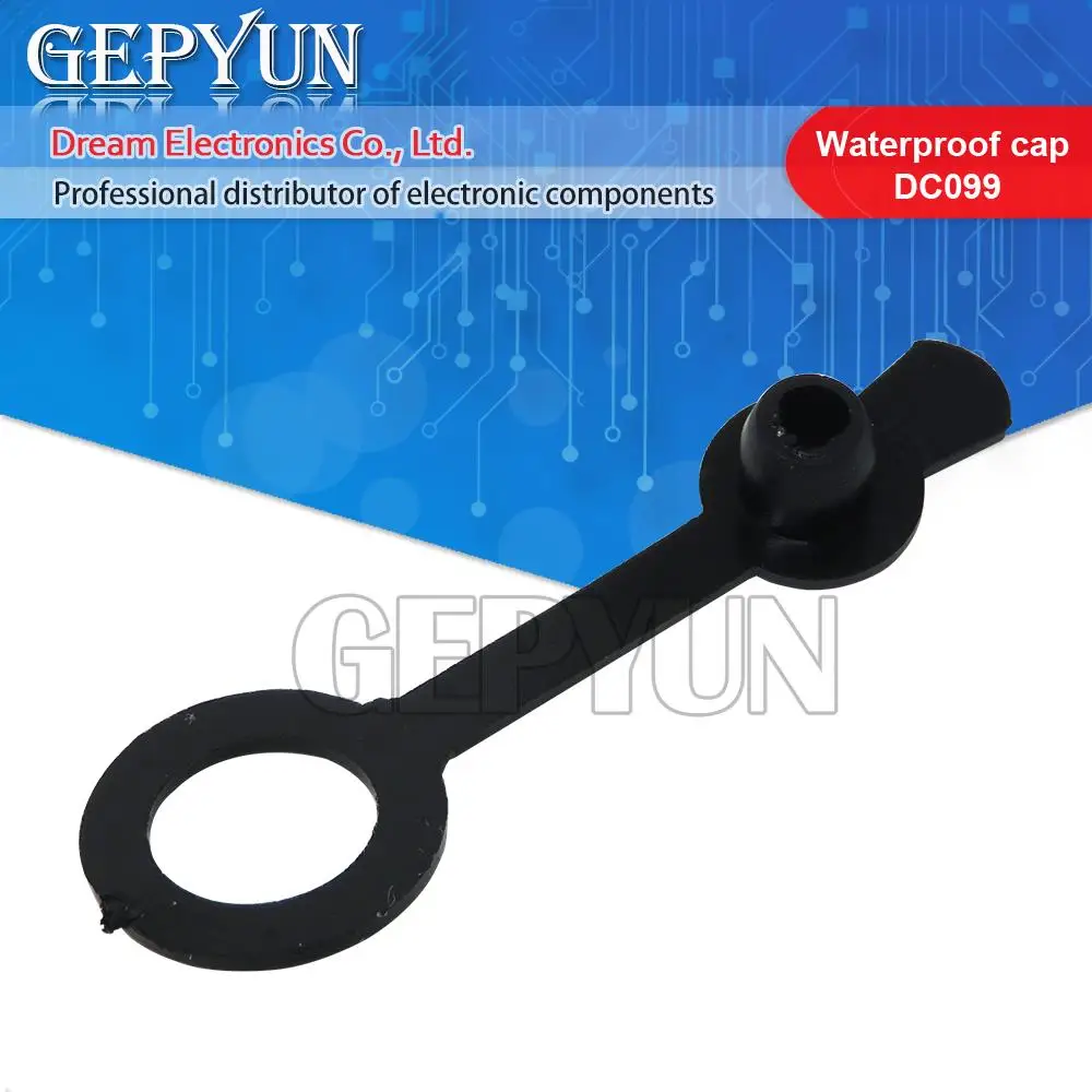 10pce Waterproof cap DC099 5.5 mm x 2.1mm DC Power Jack Socket Female 11MM 5.5*2.1 5.5*2.5MM Waterproof