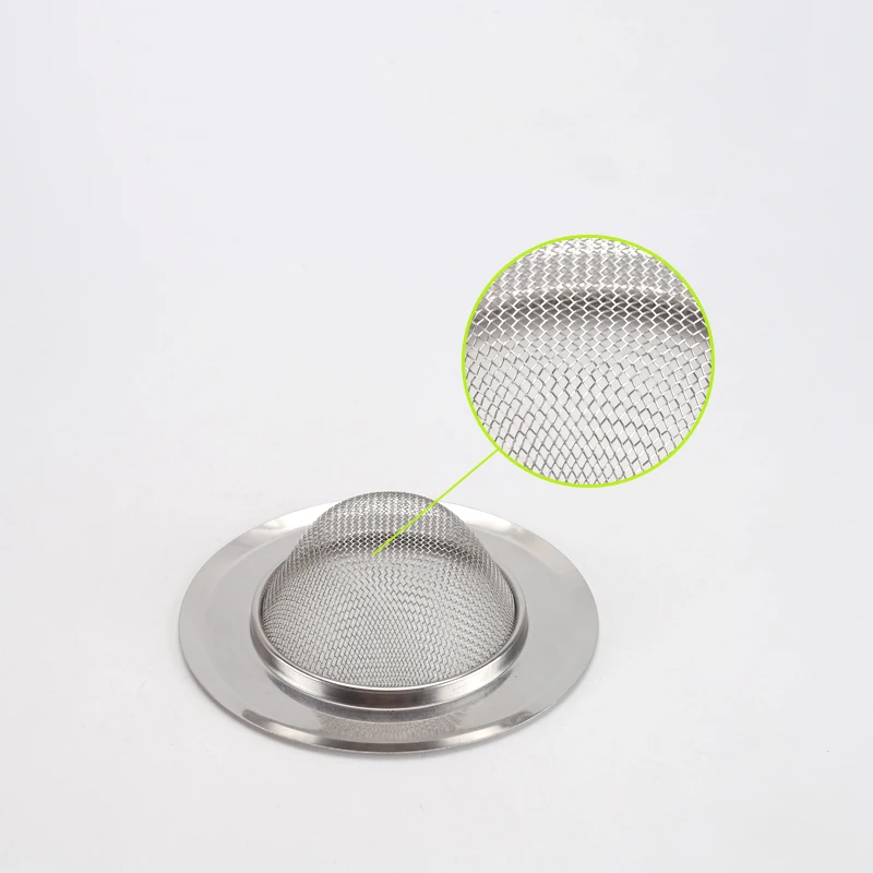 Kitchen Sink Anti-Blocking Mesh Filter, Lixo Resíduo, Aço Inoxidável, Floor Drain, Esgoto Colanders