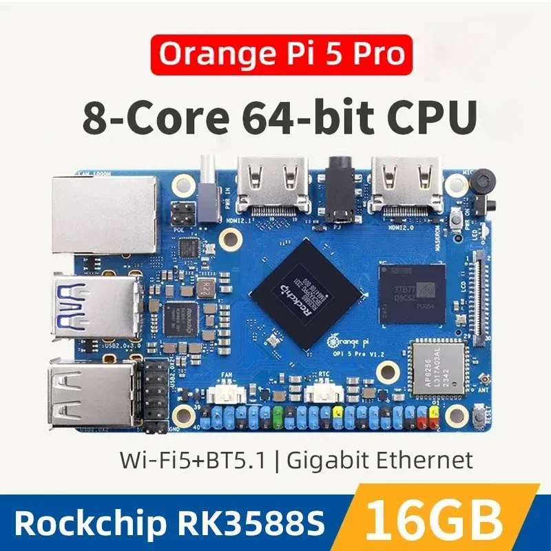 

Мини-ПК Rockchip RK3588S, 16 ГБ ОЗУ DDR5 Gigabit Ethernet WiFi BT BLE SBC