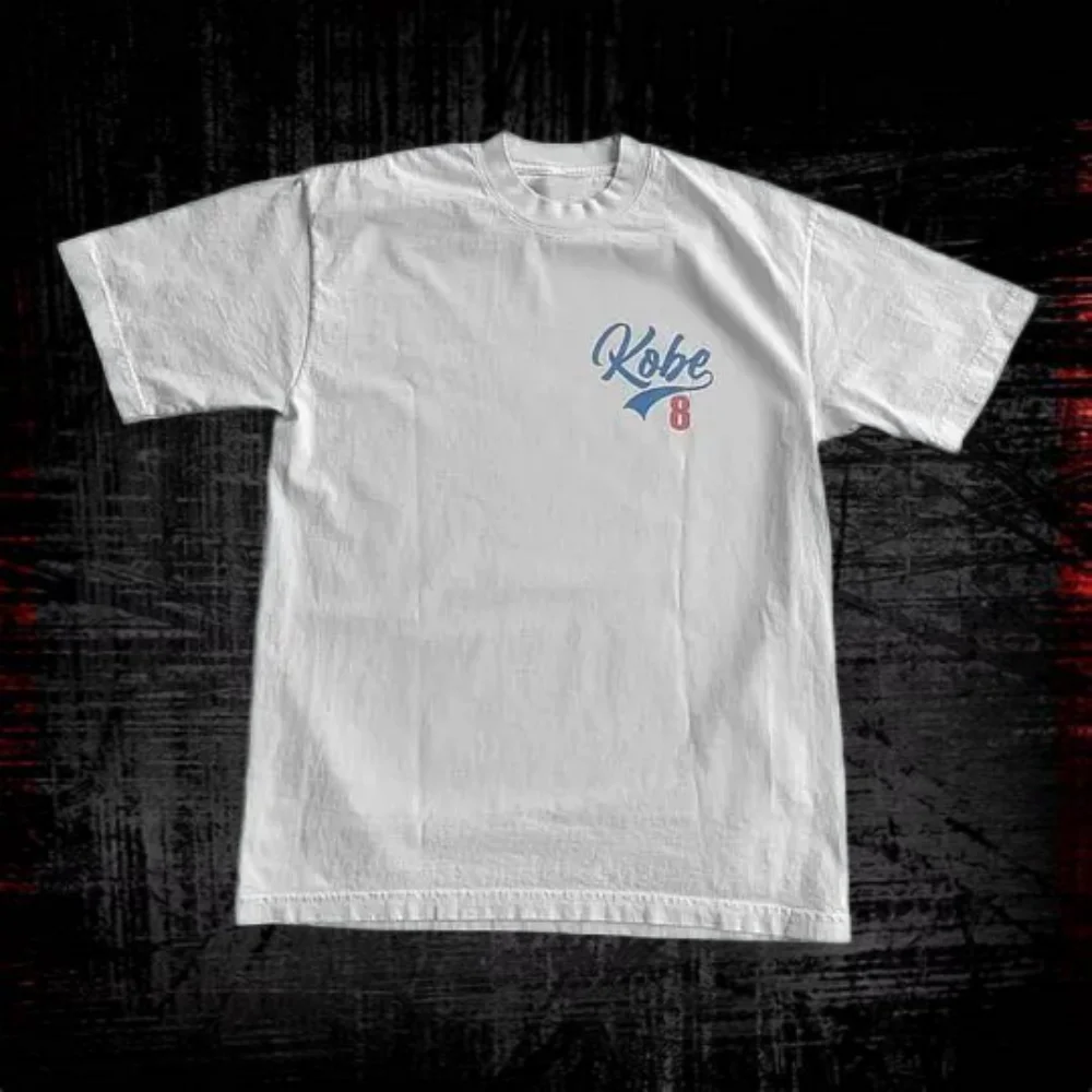 Letnia koszulka Retro Basketball Superstar z nadrukiem Street Mężczyźni i kobiety Harajuku Oversized Casual Y2k Odzież z krótkim rękawem