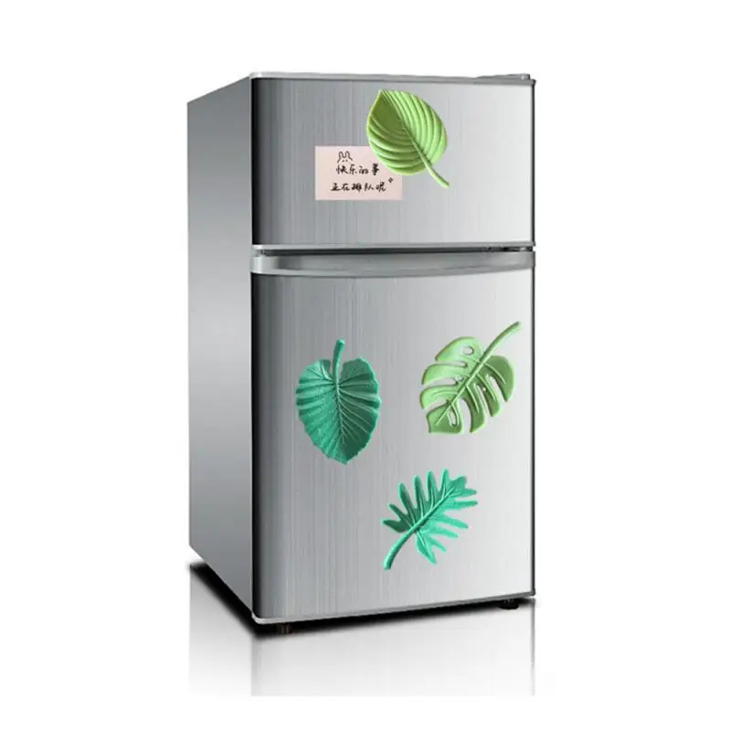 Magnetic Magnet Colorful Creative Turtle Leaf Refrigerator Stickers 3d Modeling Abs Material Refrigerator Magnets Paste Firmly