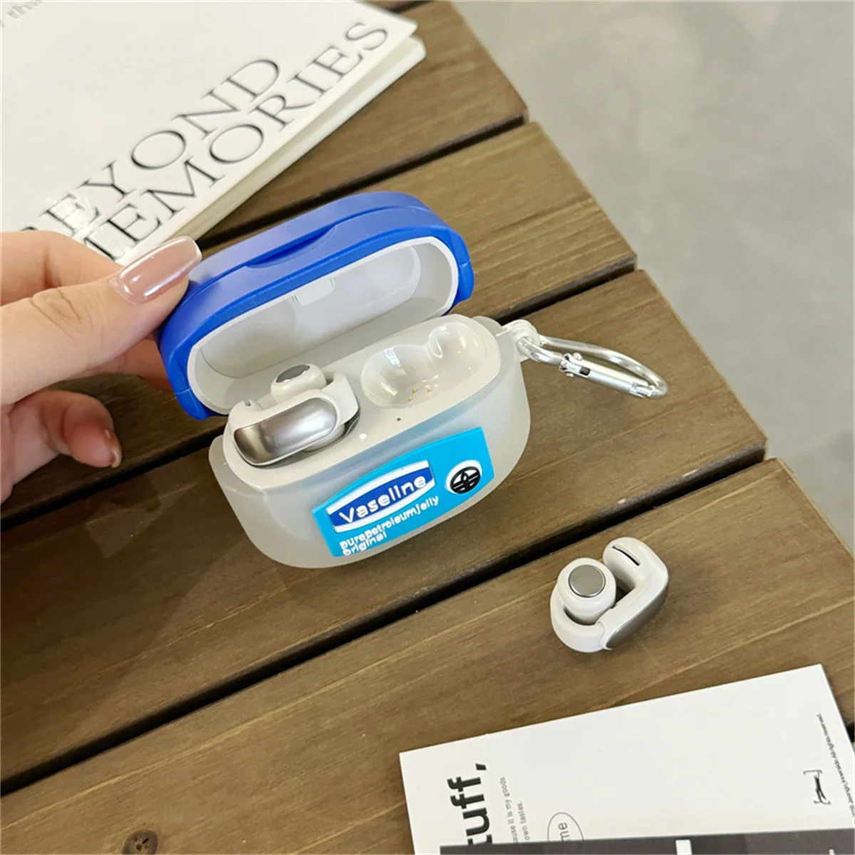 for Bose Ultra Open Earbuds New Case(2024),Cute Creative Popular Vaseline Design Silicone Cover For Bose Open Earbuds With Ring