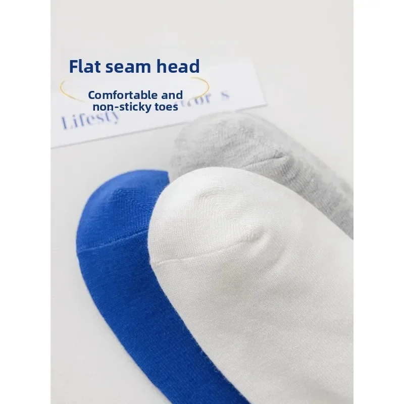 Мужские длинные носки, хлопковые дышащие впитывающие пот спортивные носки до середины икры, весенне-осенние белые модные носки с защитой от запаха на четыре сезона