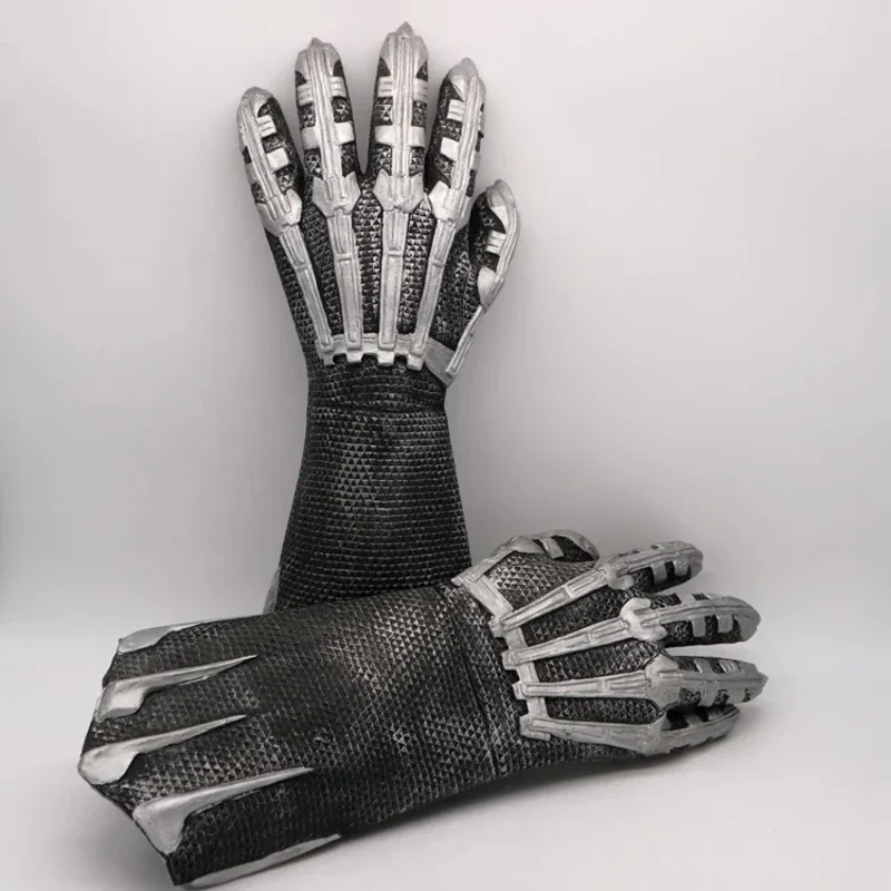 Cycosplay super-herói pantera negra luvas látex braço traje fantasia vestido festa anime palco mostrar adereços natal presente de halloween