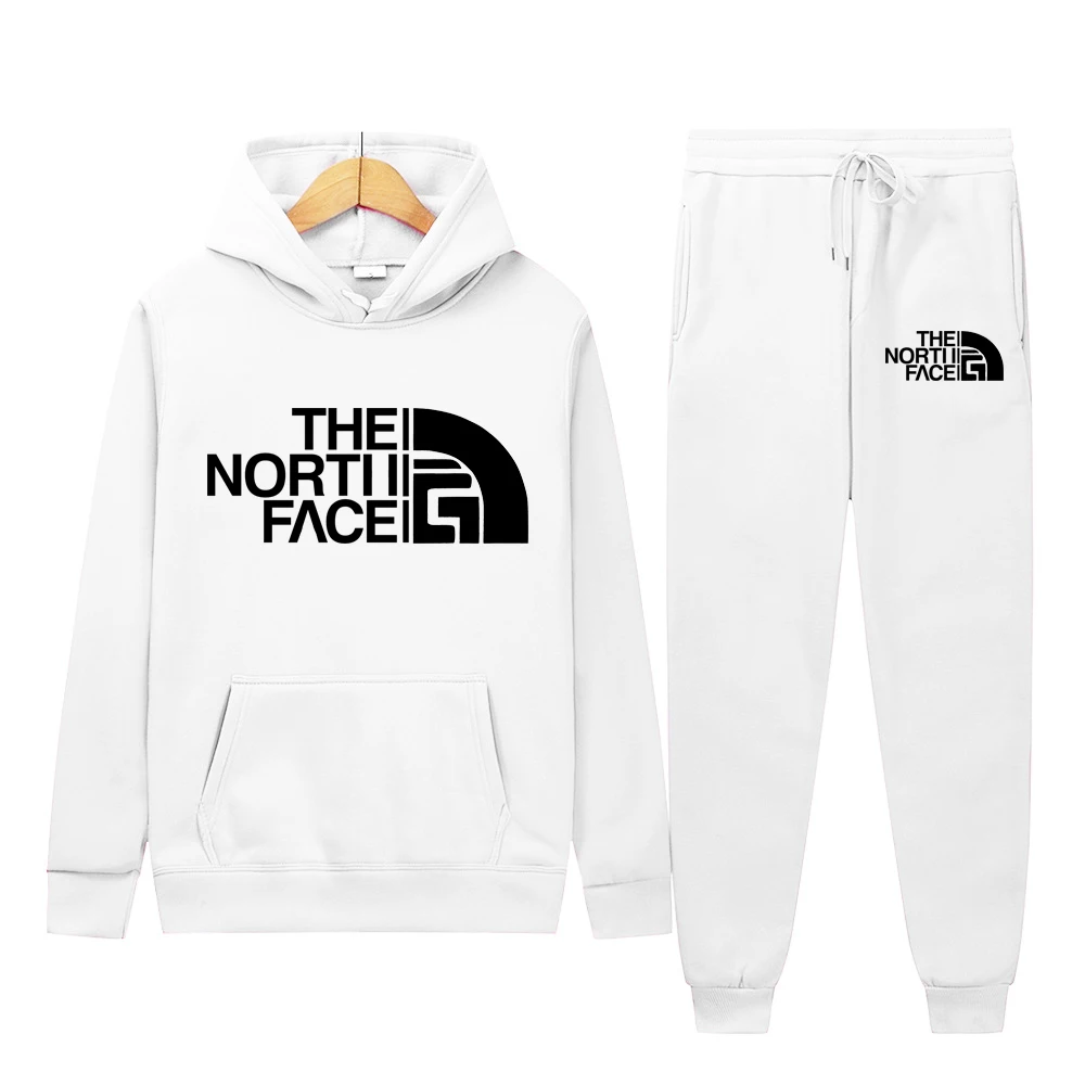 

printed men's hooded sweatshirt+pants set, suitable for casual sports in autumn and winter