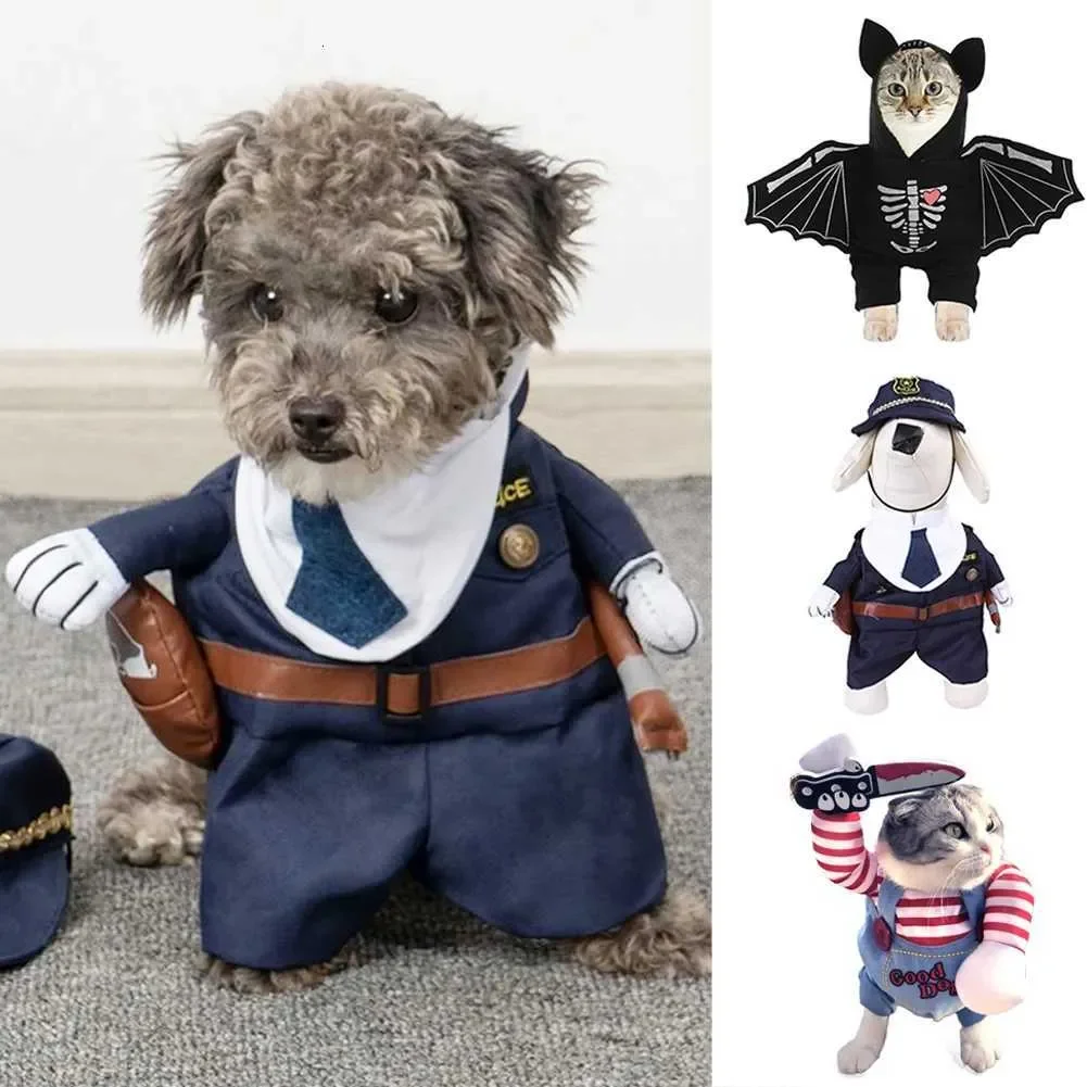 

Halloween Dog Clothes Funny Pet Dogs Cosplay Costumes Sets Halloween Dog Costume Comical Outfits for Pet Cat Party Clothing