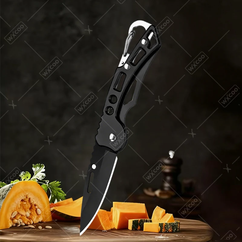 Stainless Steel Fruit Paring Knife Kitchen Fruit Knife with Non-slip Handle Folding Pocket Knife for Household Kitchen Supplies