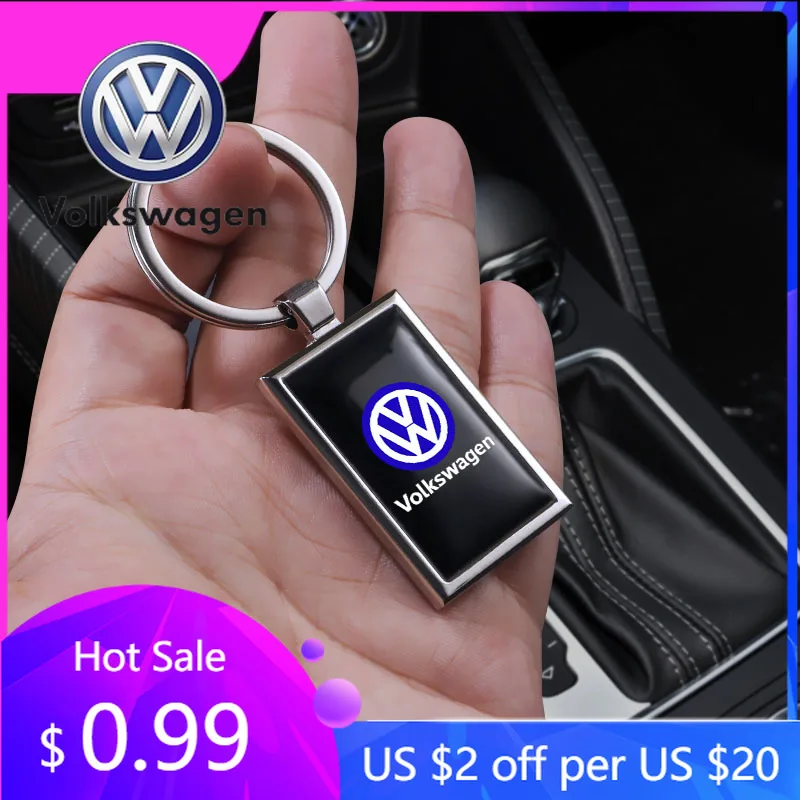 

For VW Volkswagen Jetta MK5 Golf 1Pcs Zinc Alloy Car Keyring Auto Logo Keychain Pendant Decoration For Volkswagen Magotan R-Line