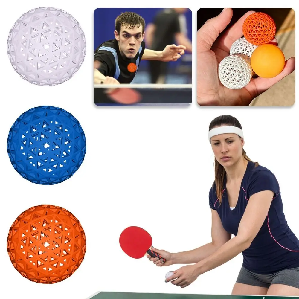 New Material Ping Pong Ball Indoor Outdoor Competitions Durable Table Tennis Balls 3D Printed Airless Professional Balls