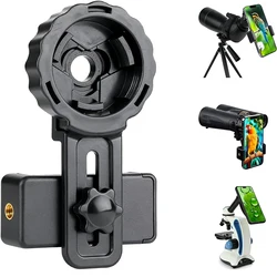 Telescope Phone Photo Adapter Universal Quick Aligned Cell Phone Digiscoping Adaptor Mount Compatible with Binoculars Monocular