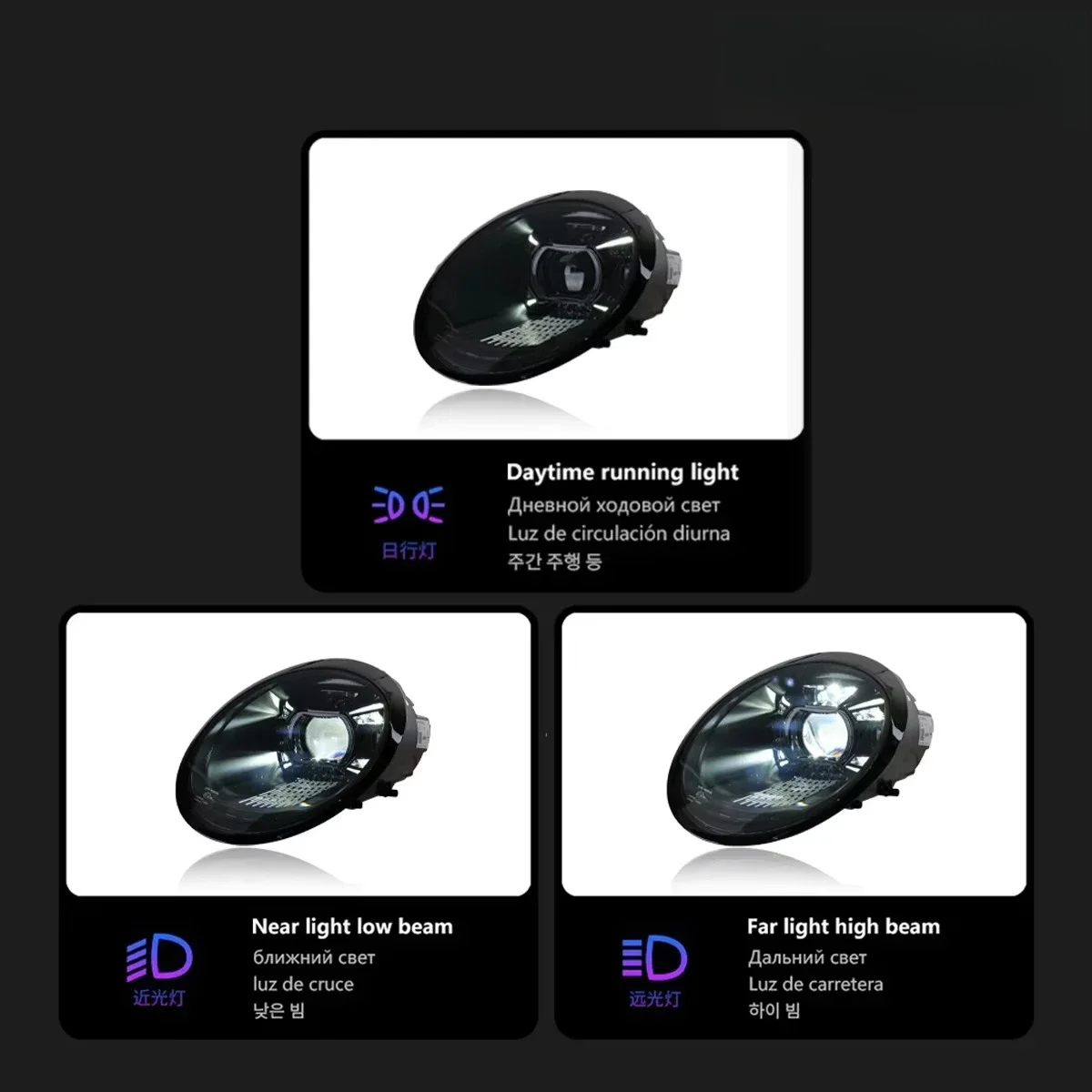 Car Headlights for 911 997 997.1/997.2 2005-2012 Upgrade Modified Dynamic Turn LAMP Car Accessories