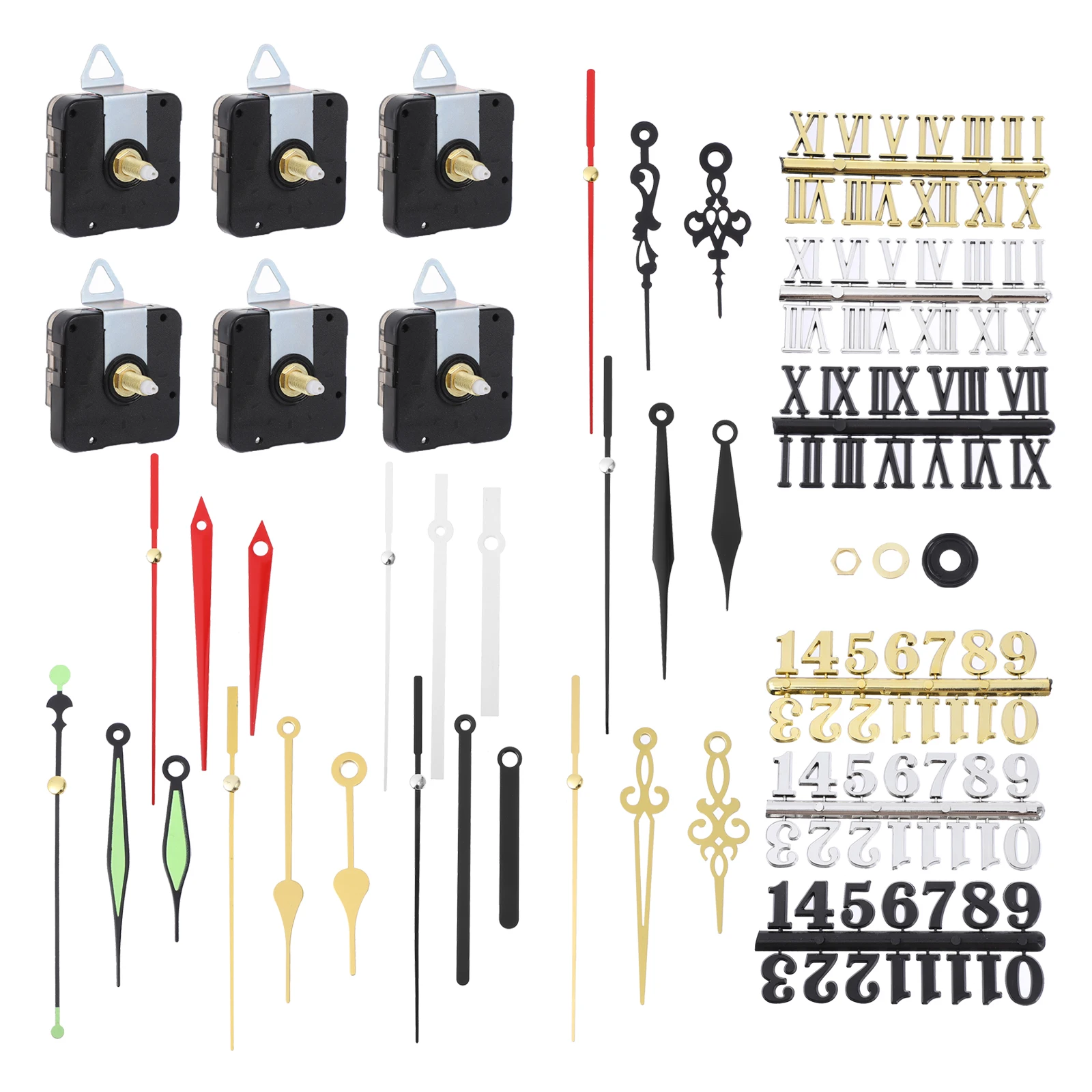

Quartz Wall Clock Movement Kit Pointers Parts Replacement Mechanism Set Operated Home Office Bedroom Living Room