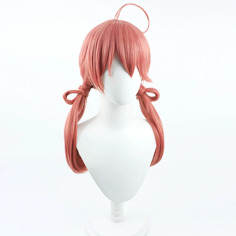 Virtual YouTube Vtuber Oozora Subaru Cosplay Wig Halloween Carnival Party Props Synthetic Hair Heat Resistant Fiber + Wig Cap