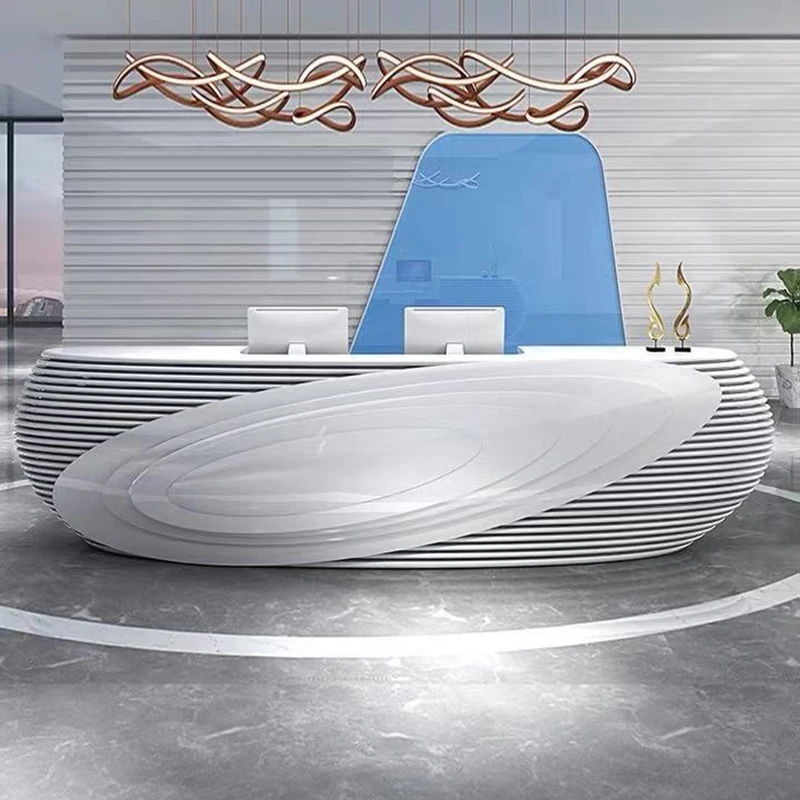 Glamour Design Reception Desks Nordic Stylish Bar Luxury Office Reception Desks White Modern Mostrador Commercial Furniture