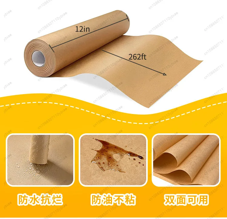 Parchment Paper Baking Sheets, Non-Stick Precut Baking Parchment, for Baking Grilling Air Fryer Steaming Bread Cup Cake Cookie