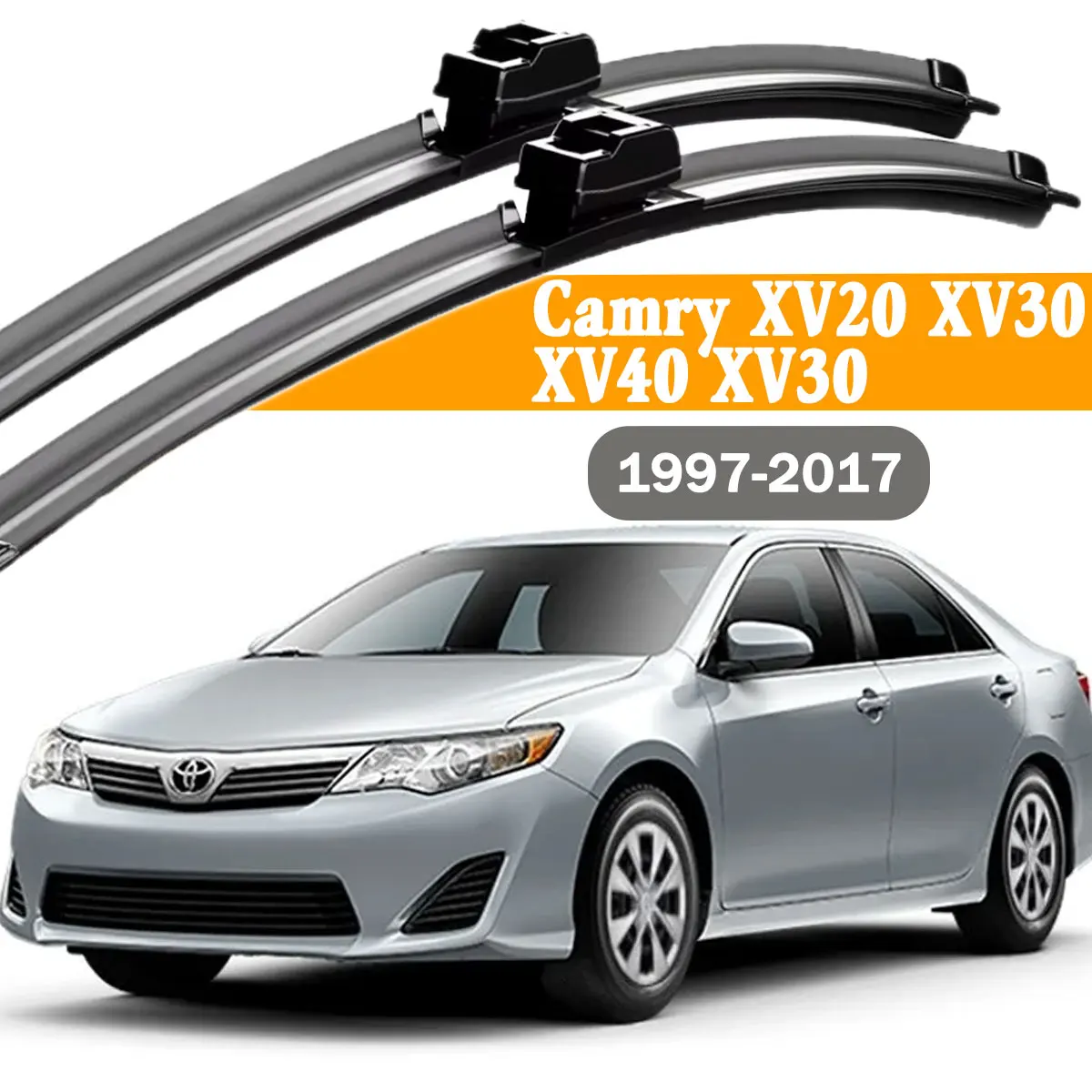 2PCS Car Front Windshield Wiper Blade For Toyota Camry XV20 XV30 XV40 XV30 1997-2017 Windscreen Window Rain Brushe Accessories