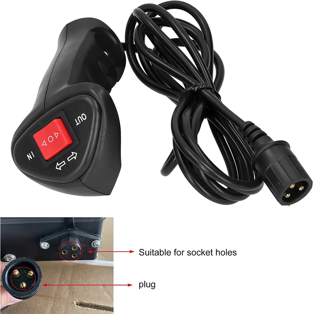 Car Winch Remote Controller Electric Lightweight 1.5m Length Control Switch with Cable Vehicle Modification Accessory