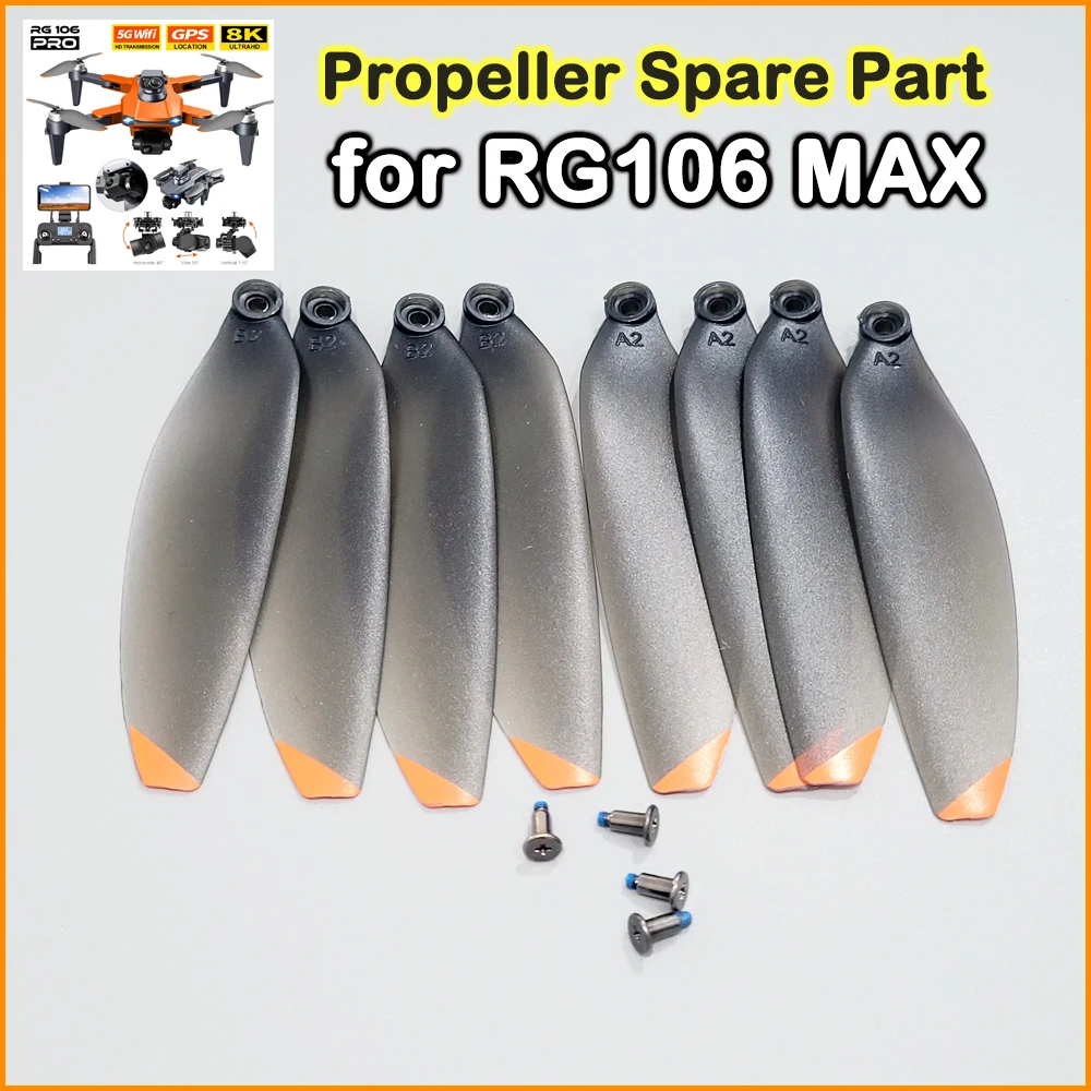 RG106 MAX PRO Original Propeller Spare Part CW CCW Blade Maple Leaf for Brushless Drone Obstacle Avoidance RG106 Accessory 70mm