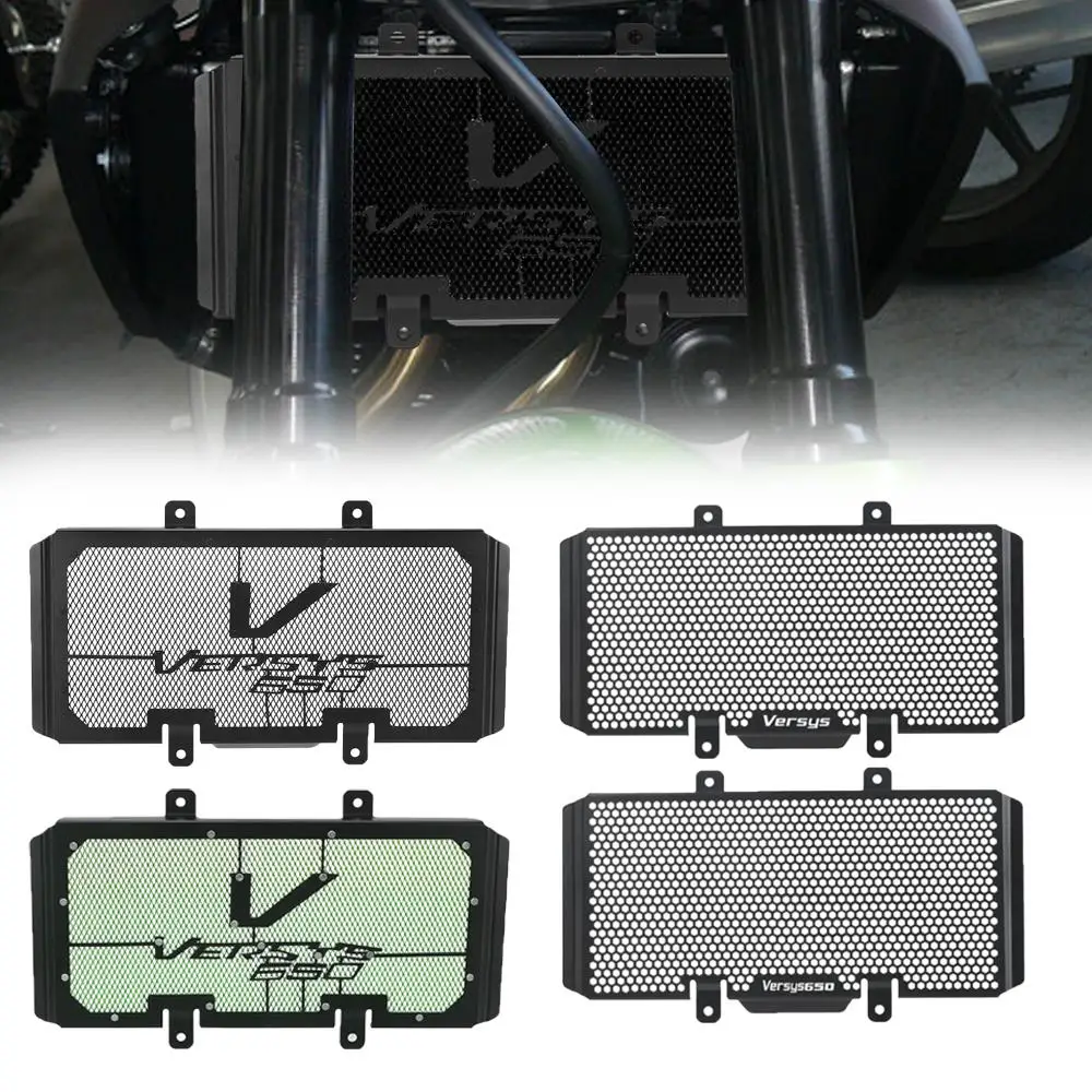 

Motorcycle Radiator Grille Guard Cover Protection Aluminium Accessories For Kawasaki Versys 650 VERSYS Versys650 2010-2014 2013