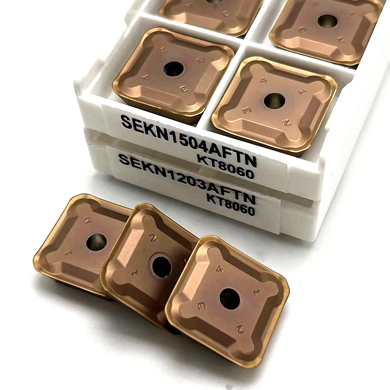 カッティングツールsekn1504,sekn1203,ftn,kt8060,sekn1203,kt7060,CNCインサート,フライス加工,炭化タングステン工具