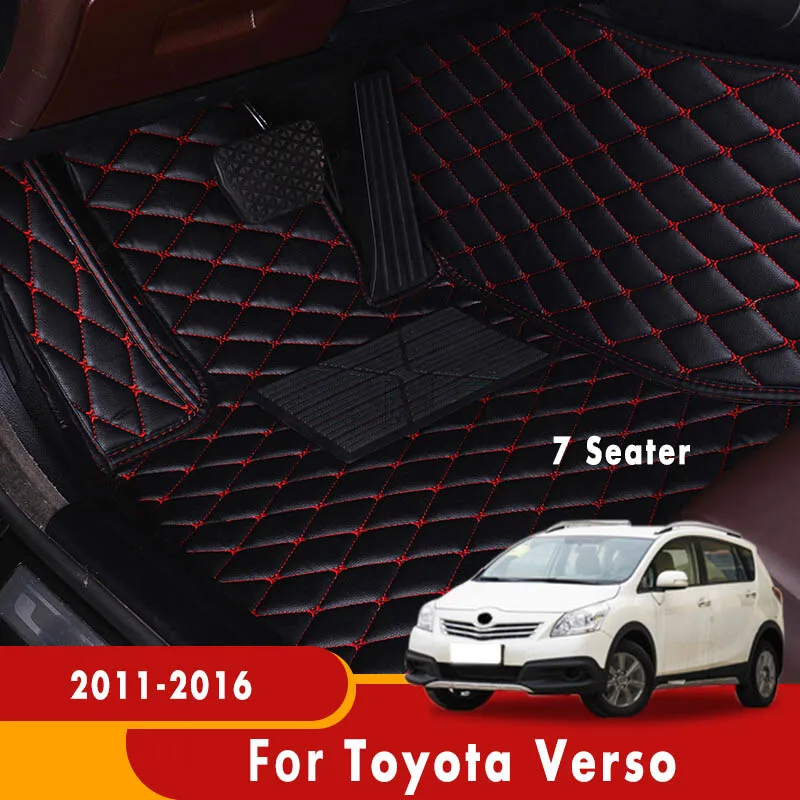 

Carpets For Toyota Verso 2016 2015 2014 2013 2012 2011 (7 seats) Car Floor Mats Auto Interiors Accessories Foot Pedal Rugs Cover