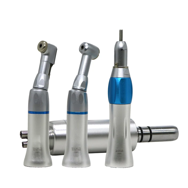 

TOSI Dental Low Speed Handpiece Kits Air Turbine Straight Oil Contra Angle Air Motor Inner Water Spray Push Button Dental Tools