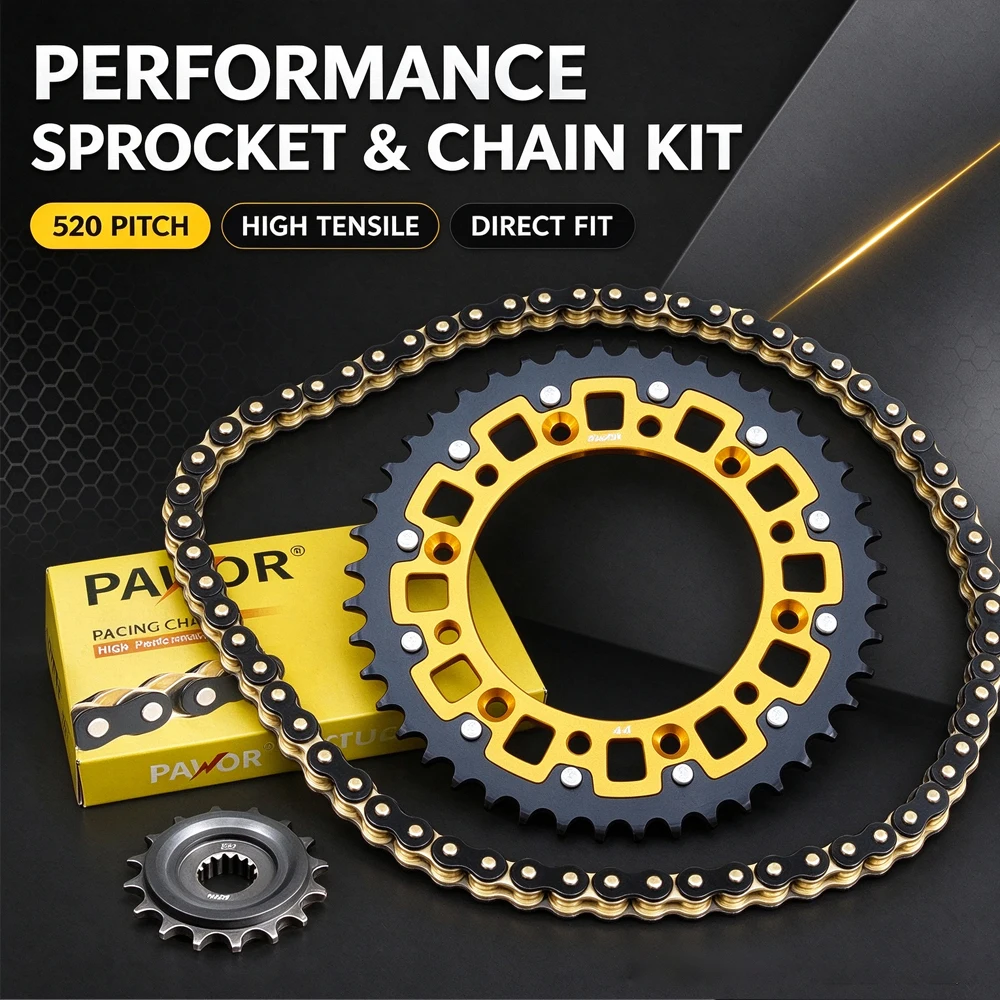 Front 16T Rear 44 45 48T Sprocket 520 Rear Sprocket For CFMOTO 800MT Large Teeth Rear Chain Wheel Modify Motorcycle Accessories