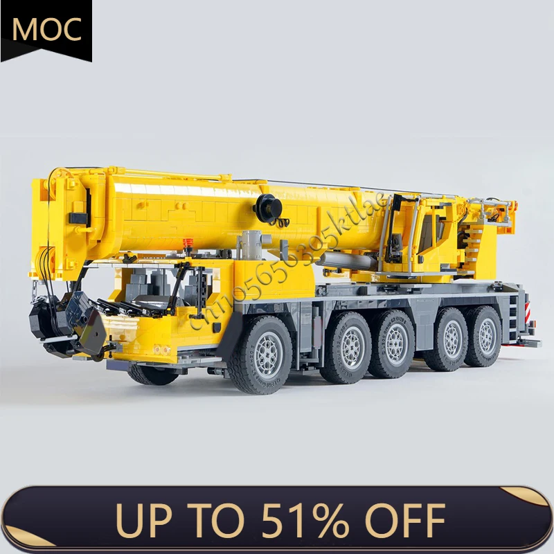 

4599 PCS MOC City Engineering Heavy Duty Crane Truck Model Technology Building Block Creative Kids Toys Popular Christmas Gifts
