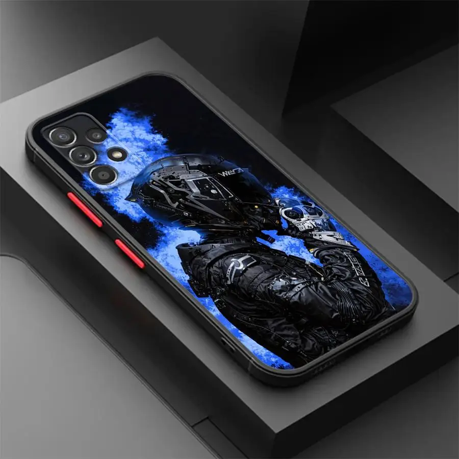 حافظة لهاتف سامسونج جالاكسي A12 A13 A14 A32 A54 A55 5G A35 A52 A53 A15 A25 غطاء غير لامع مقاوم للصدمات دراجة نارية رائعة