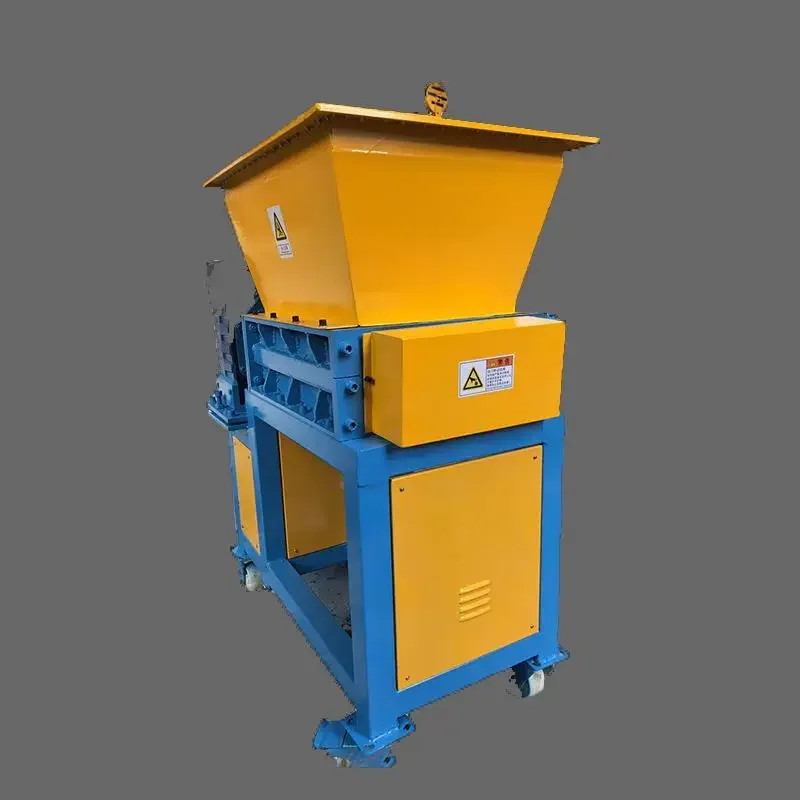 Large Electric Crusher 220V Single Motor Two-axis Universal Tires Plastic Wood Scrap Metal Removable Impact Shredder 7500W