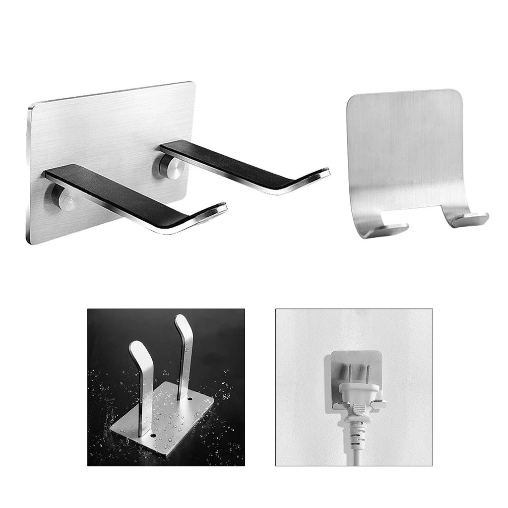 Wall Mounted Storage Rack para Banheiro, Blow Dryer Bracket, Hanger inoxidável, fácil de instalar ou removido