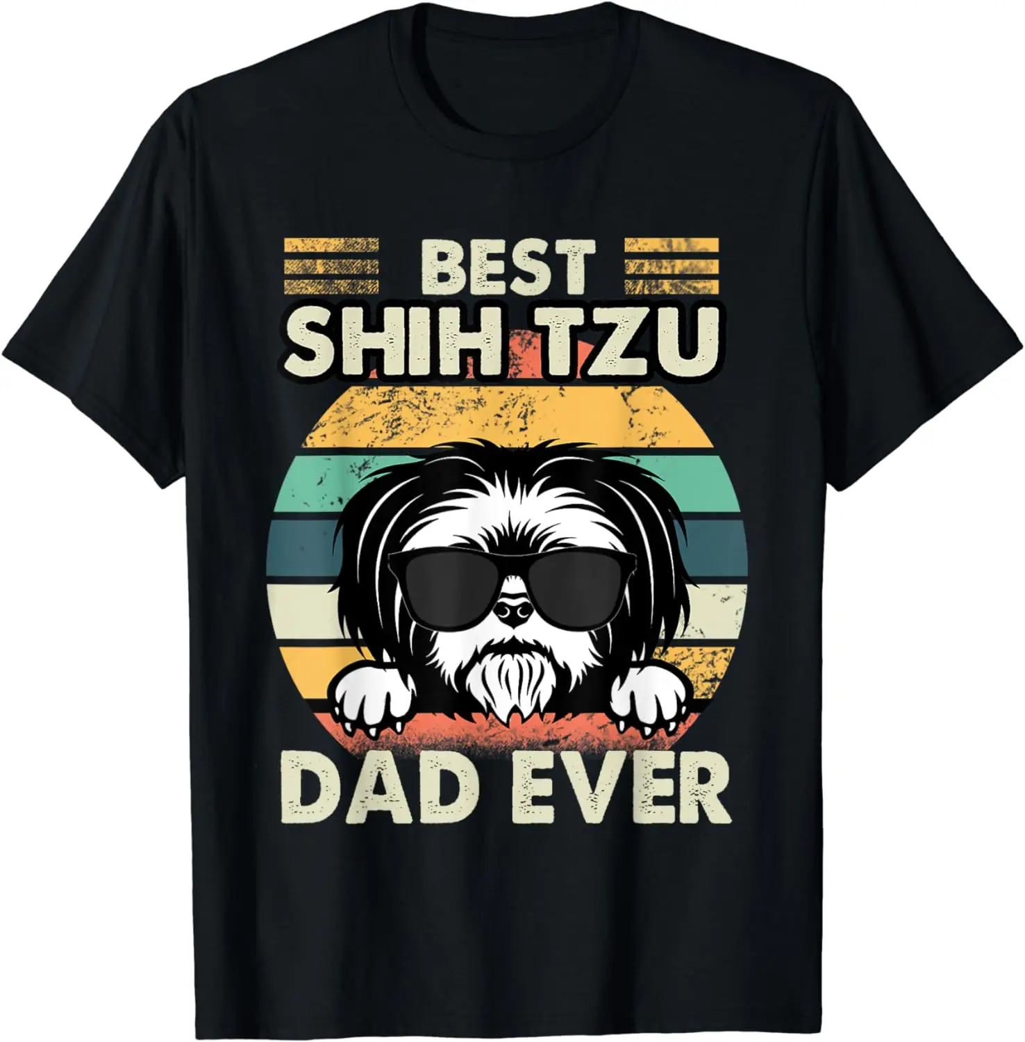 

Лучшая забавная футболка Shih Tzu Dad Ever Shih Tzu Dad Gift Dog Lover