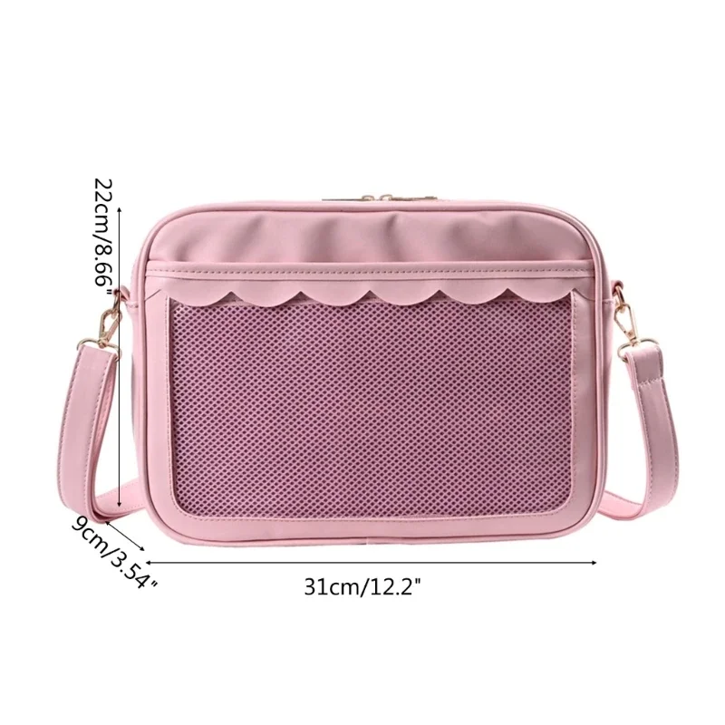 Japanese High School Girls JK Bag Women PU Handbags and Purses Transparent Itabag Women Crosssbody Bags