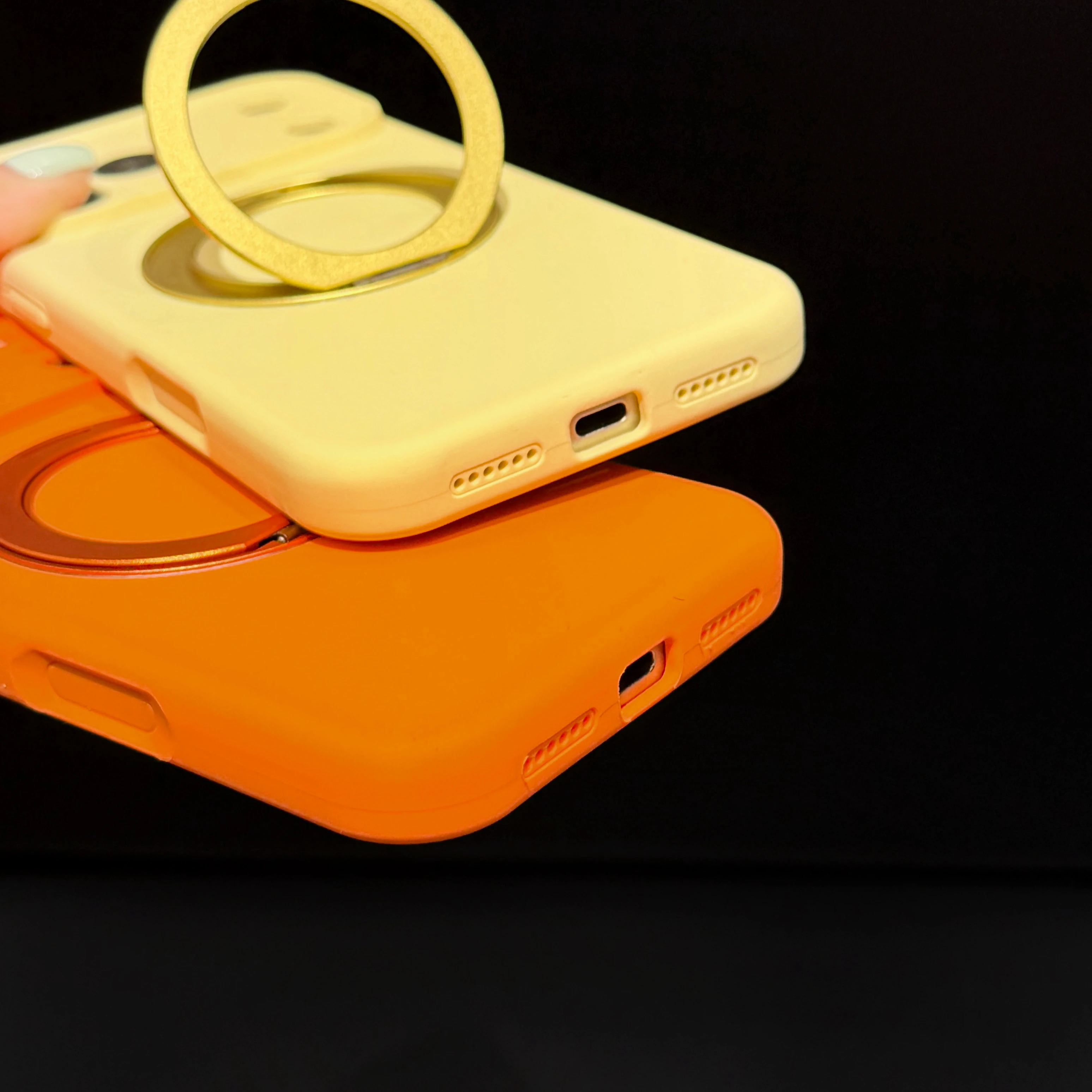 Liquid Silicone For Magsafe Metal Stand Holder Case For iPhone 17 16 15 Pro Max Magnetic Camera Shockproof Protection Cover view 6
