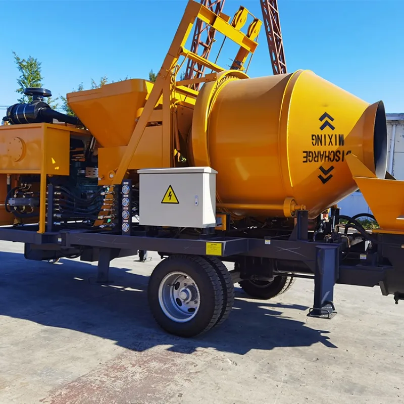 Hot Sale Diesel Portable Concrete Mixer with Pump Factory Directly Concrete Mixers and Concrete Pump for Civil Construction