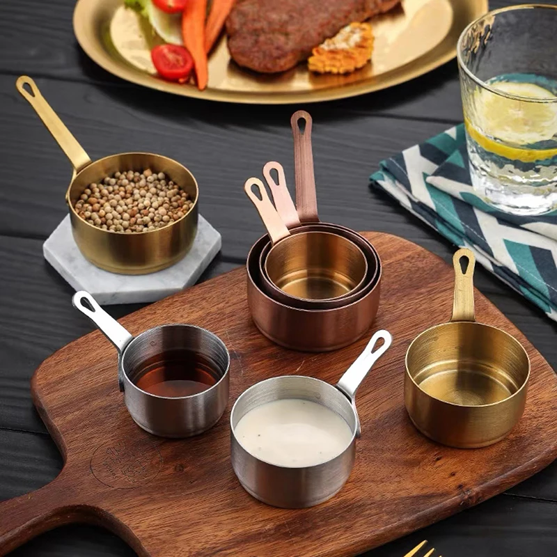 وعاء المرق وعاء الحليب الفولاذ المقاوم للصدأ وعاء صلصة صغيرة غير عصا قدر صغير غير لاصق مقلاة صغيرة الأواني الصغيرة مع مقبض