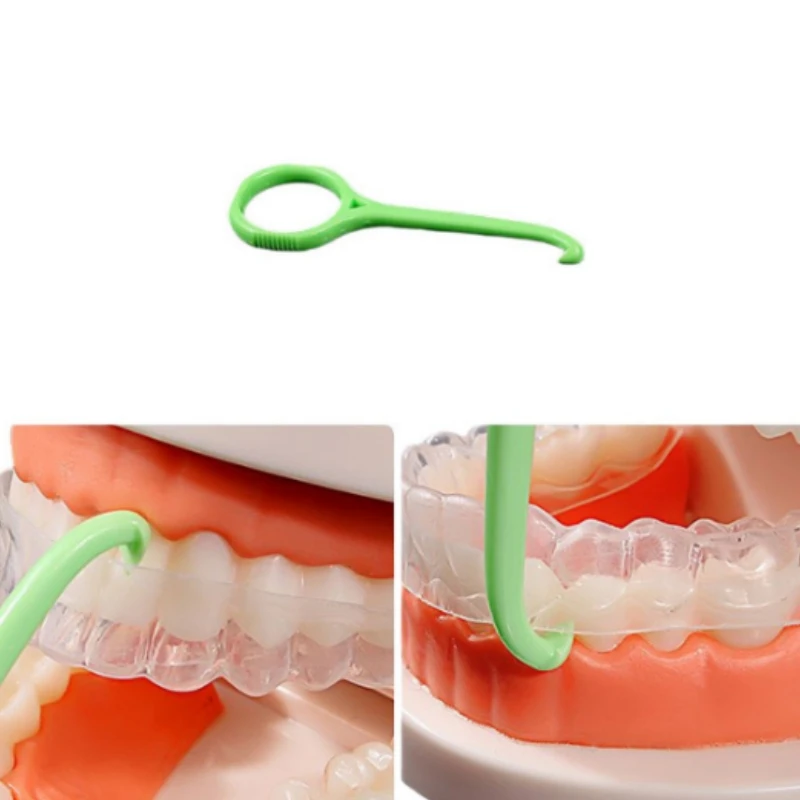 5Set Dental Retainer Remover Set Invisible Brace Extractor Hook Orthodontic Silicone Aligner Chewies Beauty Health Care ﻿