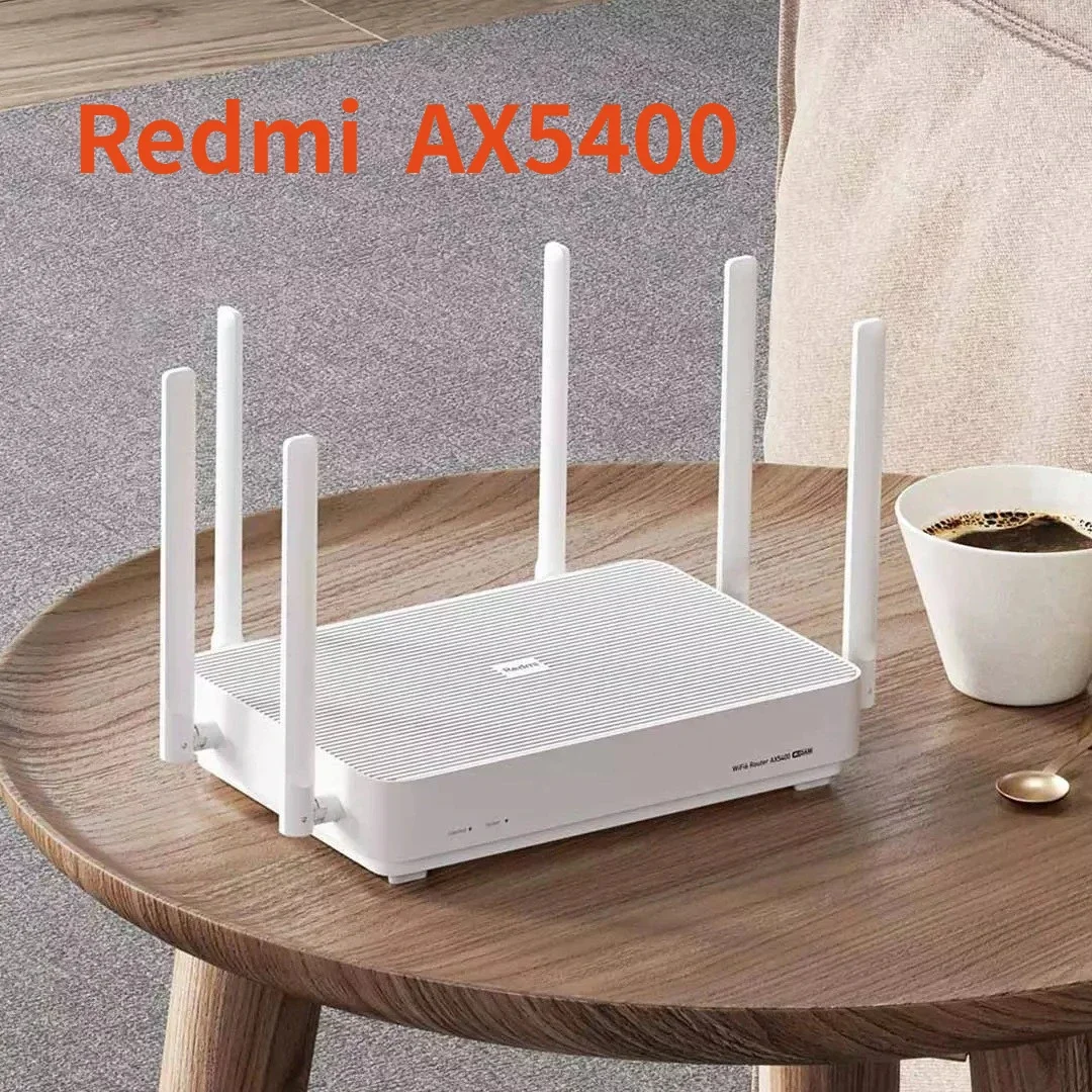 

Xiaomi Redmi Wifi AX5400 Router Mesh System WiFi 6 Plus 4K QAM 160MHz High Bandwidth 512MB Memory for Home Work With Mijia App