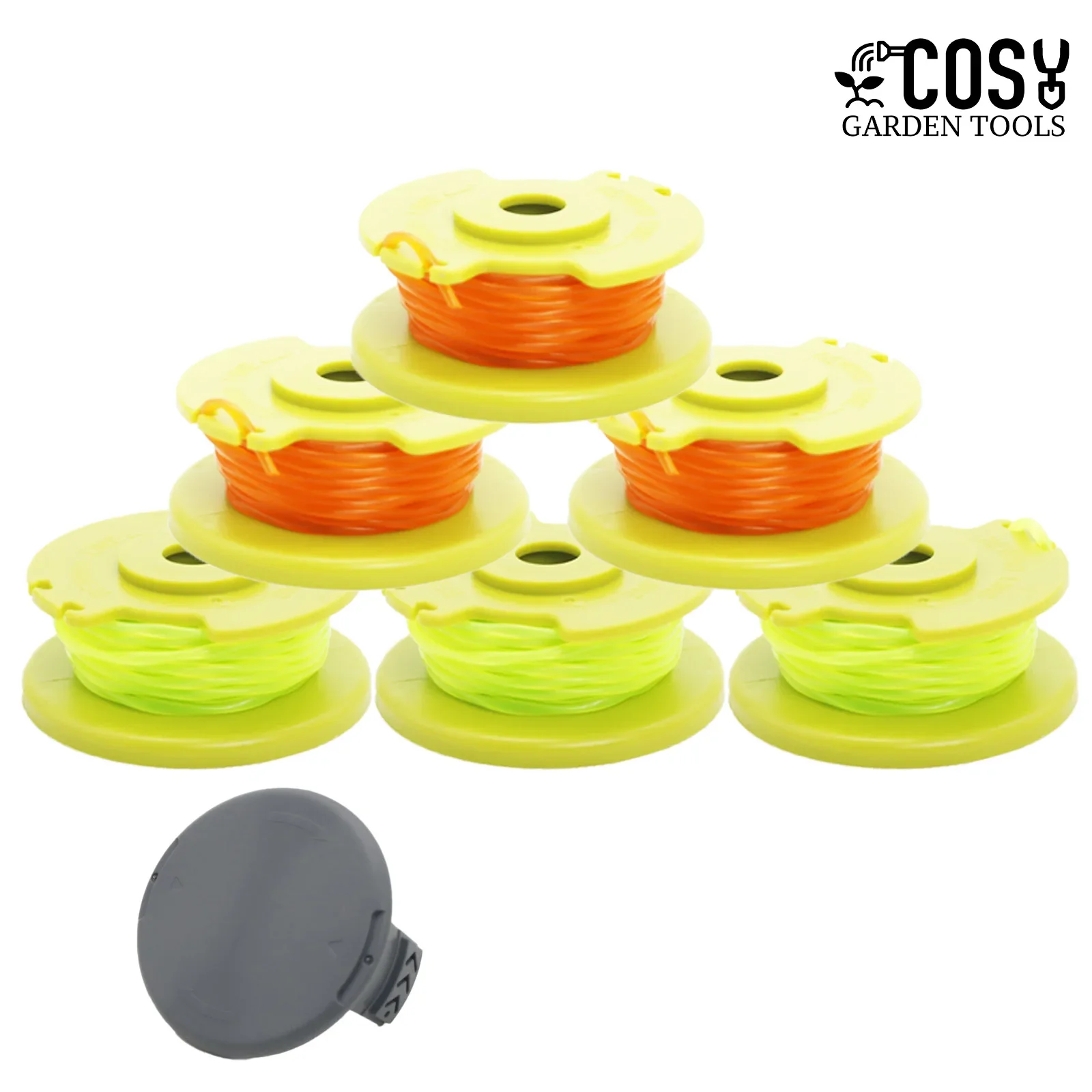 COSY String Trimmer Replacement Spool With Ryobi One Plus+ AC80RL3 0.08 Inch Cordless Trimmers Line Trimmer Spool Strimmer Spool