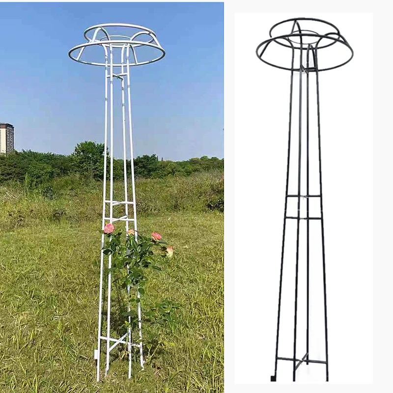 

Iron grape rose clematis plant climbing mushroom umbrella flower stand climbing vine shelf bracket pole courtyard outdoor