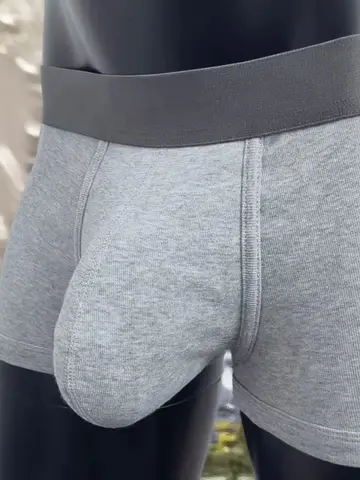 Cotton men's boxer briefs with large pockets, comfortable and hot-selling men's sexy underpants.
